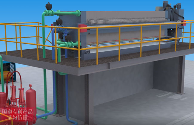 設備運行脫水工藝流程展示